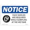 Signmission OSHA Notice Sign, OSHA-PPE-Eye-Sign-, 24in X 18in Aluminum, 24" W, 18" H, Landscape OS-NS-A-1824-L-17054 - alternate 1
